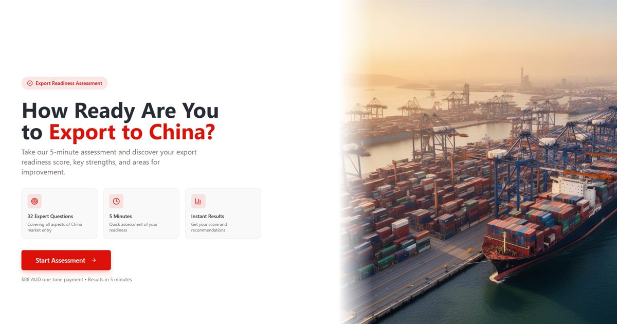 China Export Readiness Assessment | ExportSuccess.com